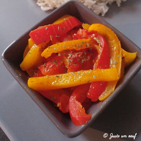 Poivrons poêlés au curry