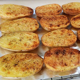 Pommes de terre au four au gros sel