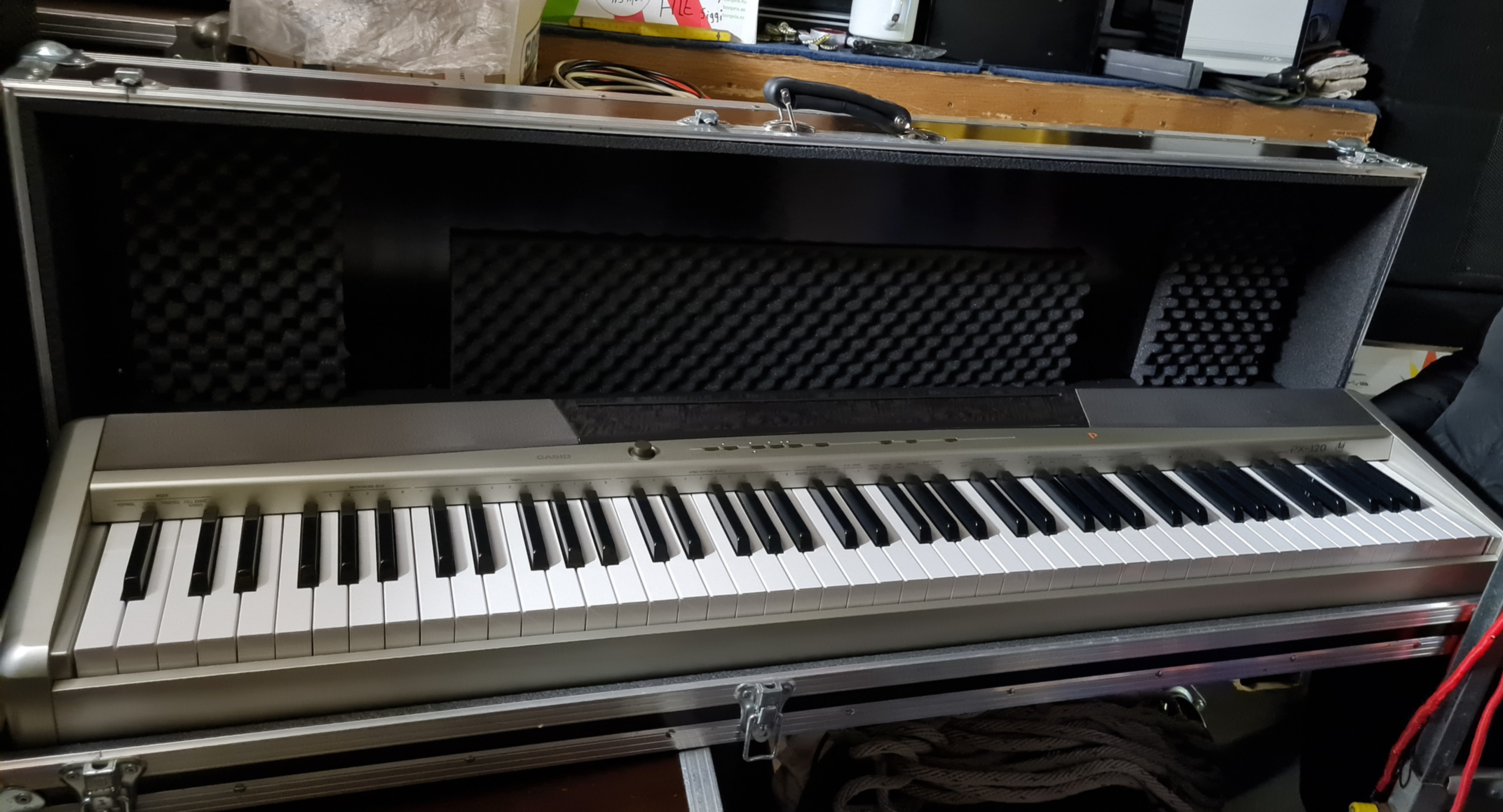 PRIVIA Digital Piano PX - 120 von casio plus prof. case