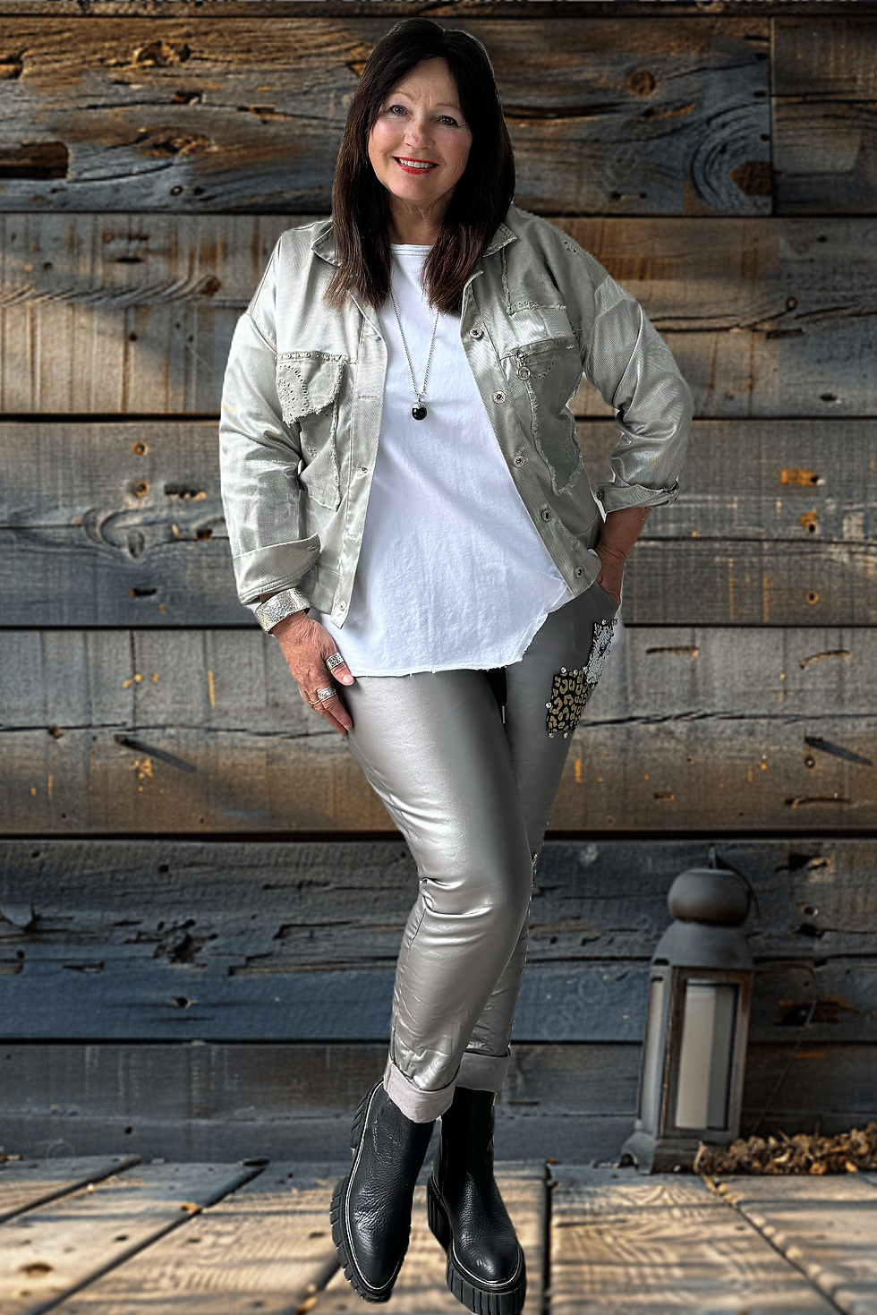 Thumbnail: CODE PTF3 Italian Quality Sheen Crop Jacket RETAIL $199.95