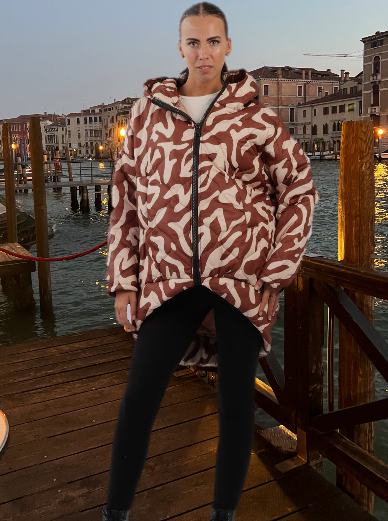 CODE ZZPF1 Italian 2 Tone Puffer Jacket RETAIL $169.95 Size:10-16