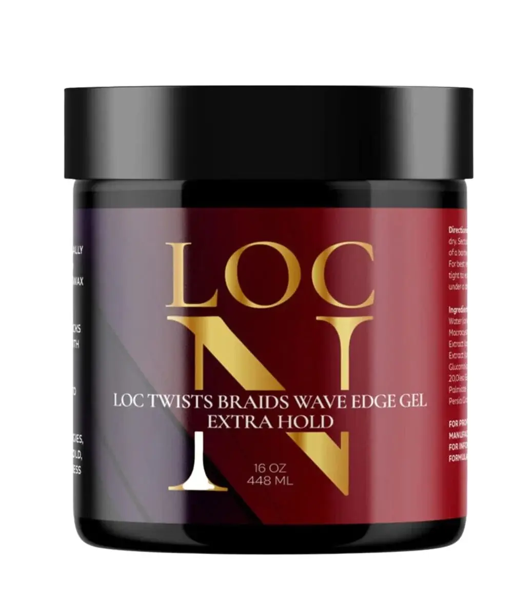 Loc N Loc Twists Braids Wave Edge Gel Extra Hold 16oz