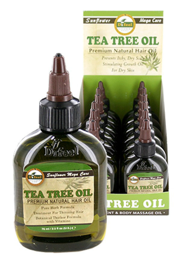 Thumbnail: DIFEEL PREMIUM NATURAL HAIR OIL - TEA TREE OIL 2.5 OZ.