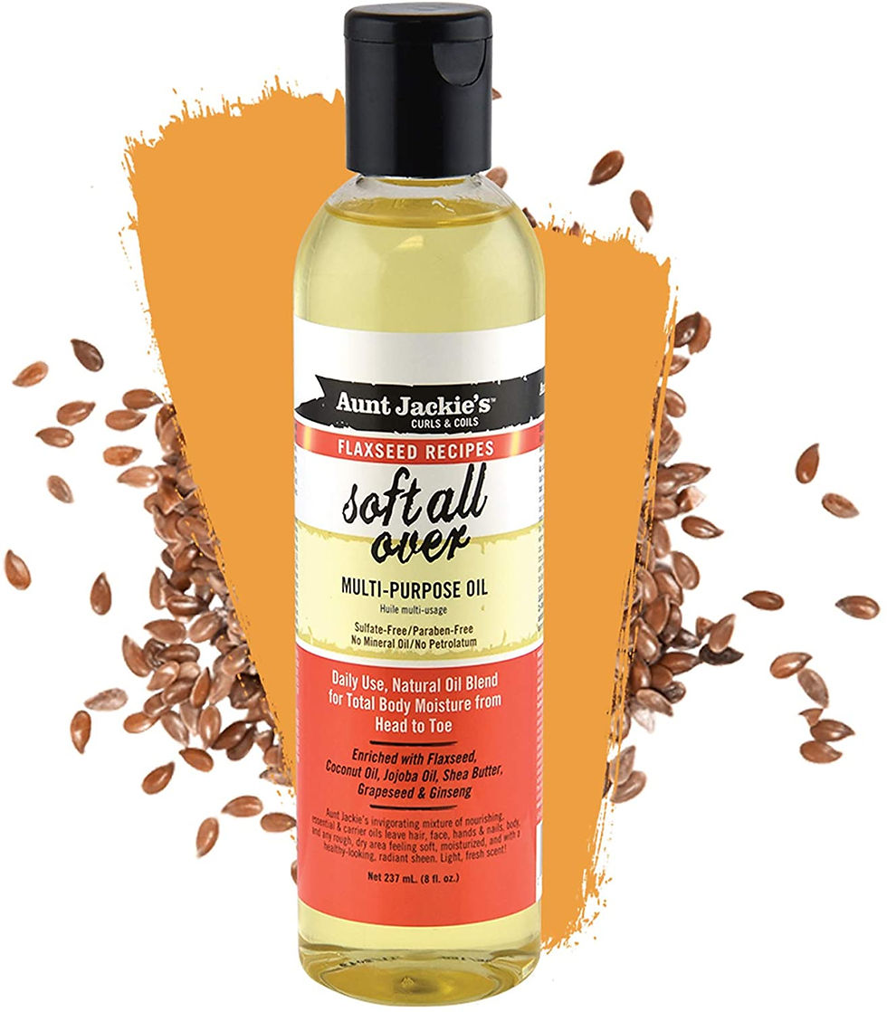 Thumbnail: AUNT JACKIE'S FLAXSEED RECIPES SOFT ALL OVER MULTI-PURPOSE OIL 8oz