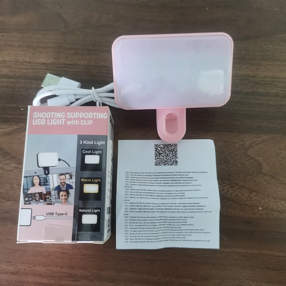 Miniaturbild: 1PC Portable Fill Light, Selfie Led Lights, Video Conference Lighting, Three Lig
