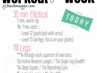 Workout of the Week: Elliptical + Leg Day