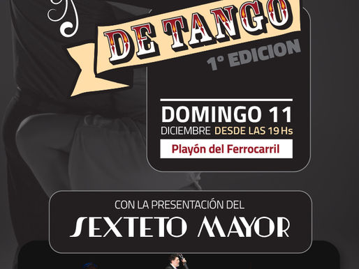Con la presentación del Sexteto Mayor, se llevará a cabo el primer festival de Tango