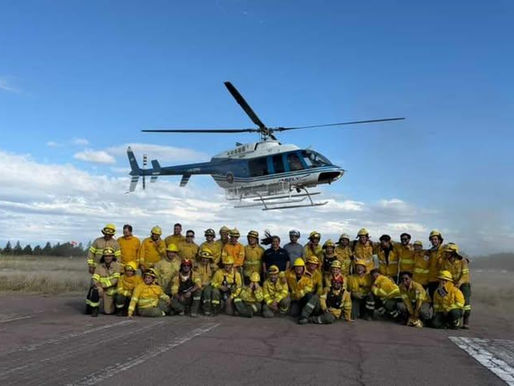 Personal de Defensa Civil se capacitó en el uso de medios aéreos para el combate de incendios
