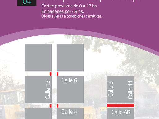 Cortes de calles hoy viernes 14 de abril por la obra de repavimentación en General Pico