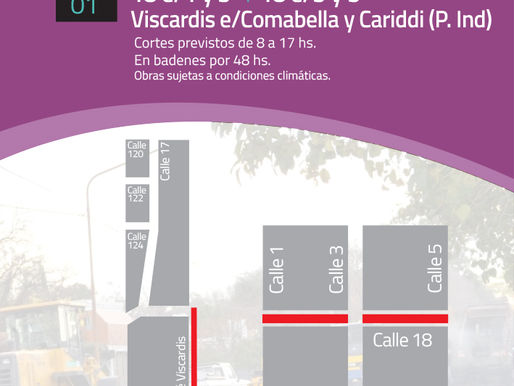 Cortes de calles hoy miércoles 11 de enero por la obra de repavimentación en General Pico