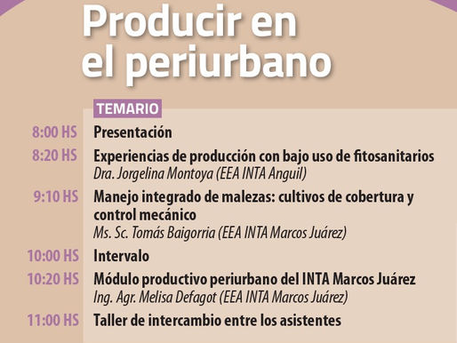 Se llavará a cabo en MEDANO el taller "Producir en el Periurbano"