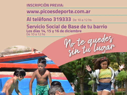 Comienzan las pre inscripciones para el ProVida de verano 2023