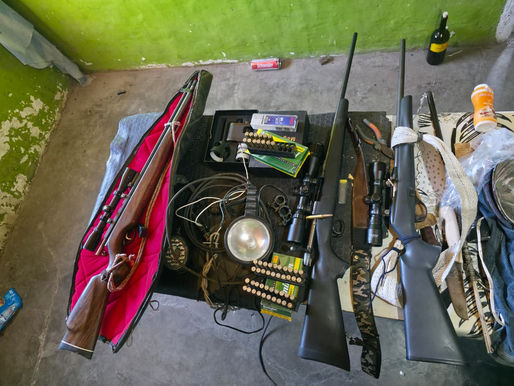 Seguridad Rural: controles con secuestro de armas y carne de caza ilegal en distintos operativos