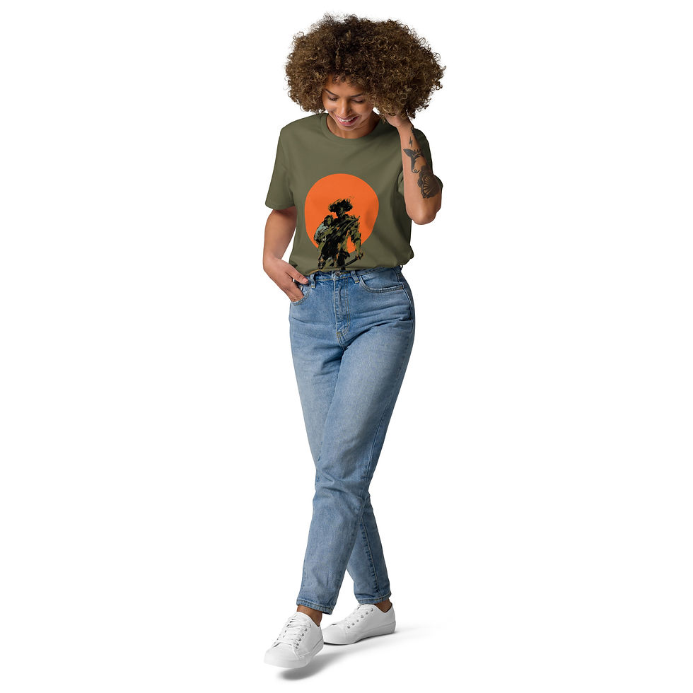 Miniatura: Camiseta Sol Logo Crema Orgánica Unisex