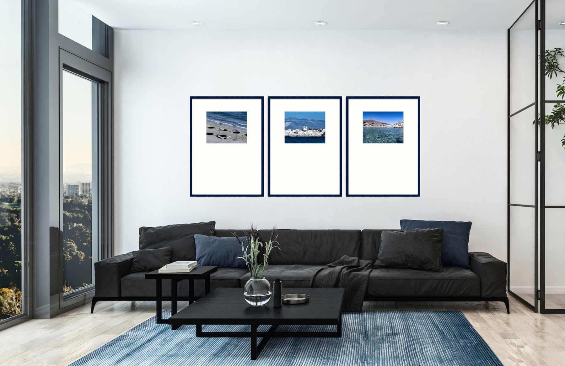 Naoussa Beaches Triptych