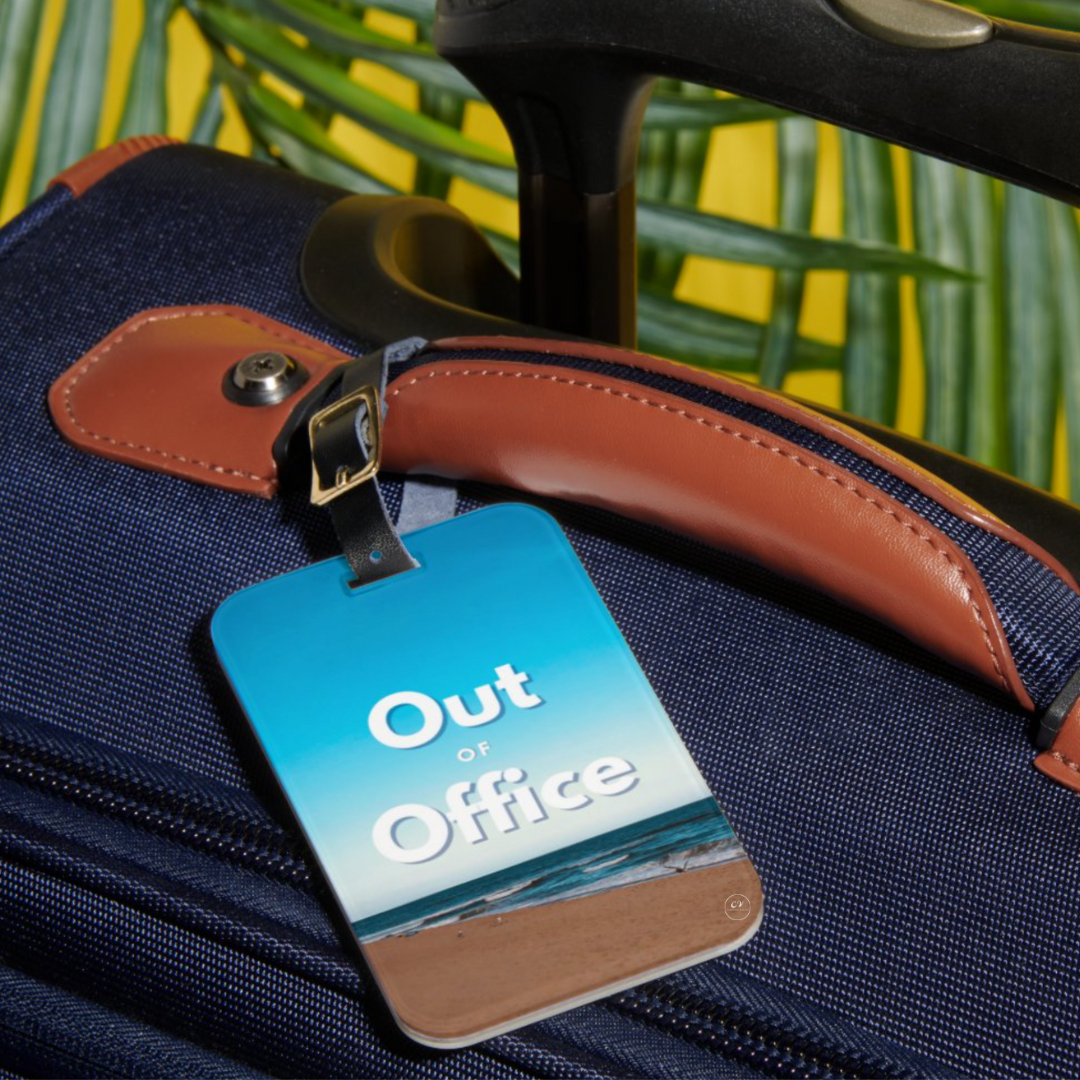 "Out of Office" Luggage Tag - Montauk Beach