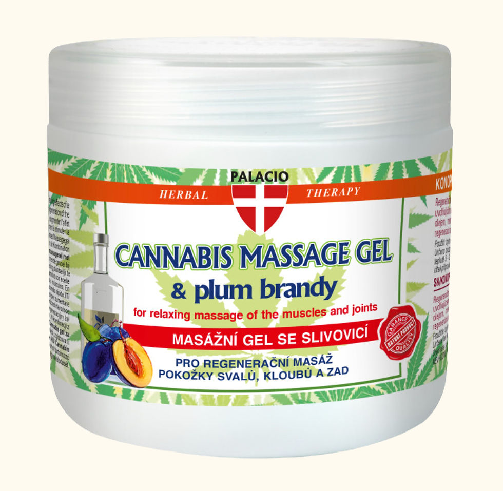 Palacio Hanf-Massagegel mit Pflaumenbrand, 600 ml