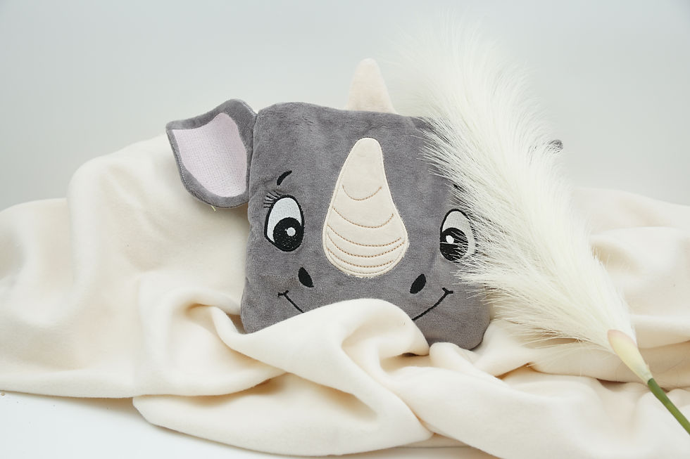 Miniature : bouillotte seche rhinoceros douceur