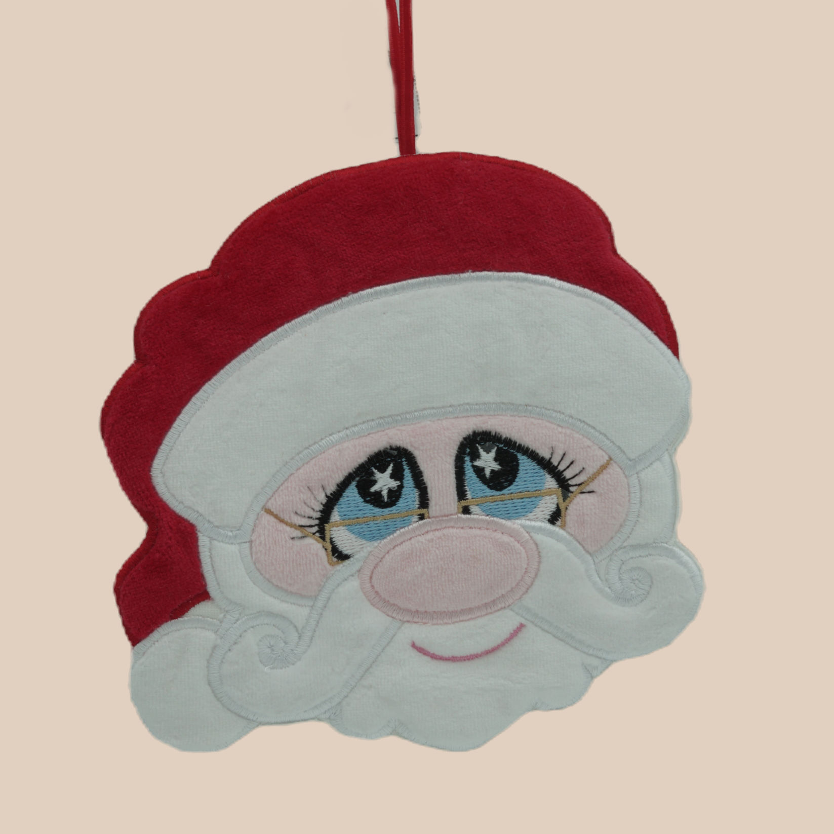 décoration de noël -tête de père noël