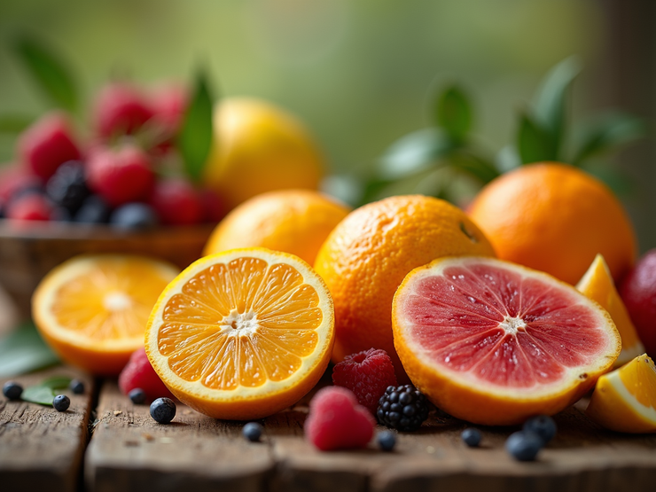 Sélection d'ingrédients frais et sains pour la nutrition sportive