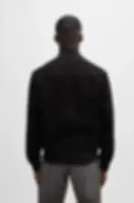 Miniature : Veste en cuir suédé avec finitions côtelées   BOSS    V JOFLAG 001 A24