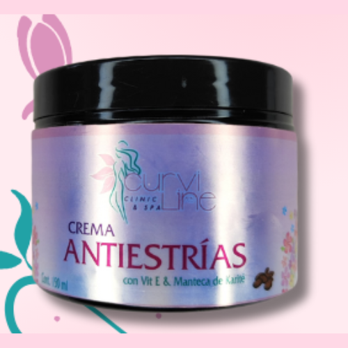 Crema antiestrías Vit E, Manteca de Karité y Aceite de Almendras Dulces