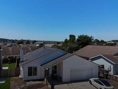 Solar Roof, Clean Energy, Timberline Reflective Shingle in Half Moon Bay. 
