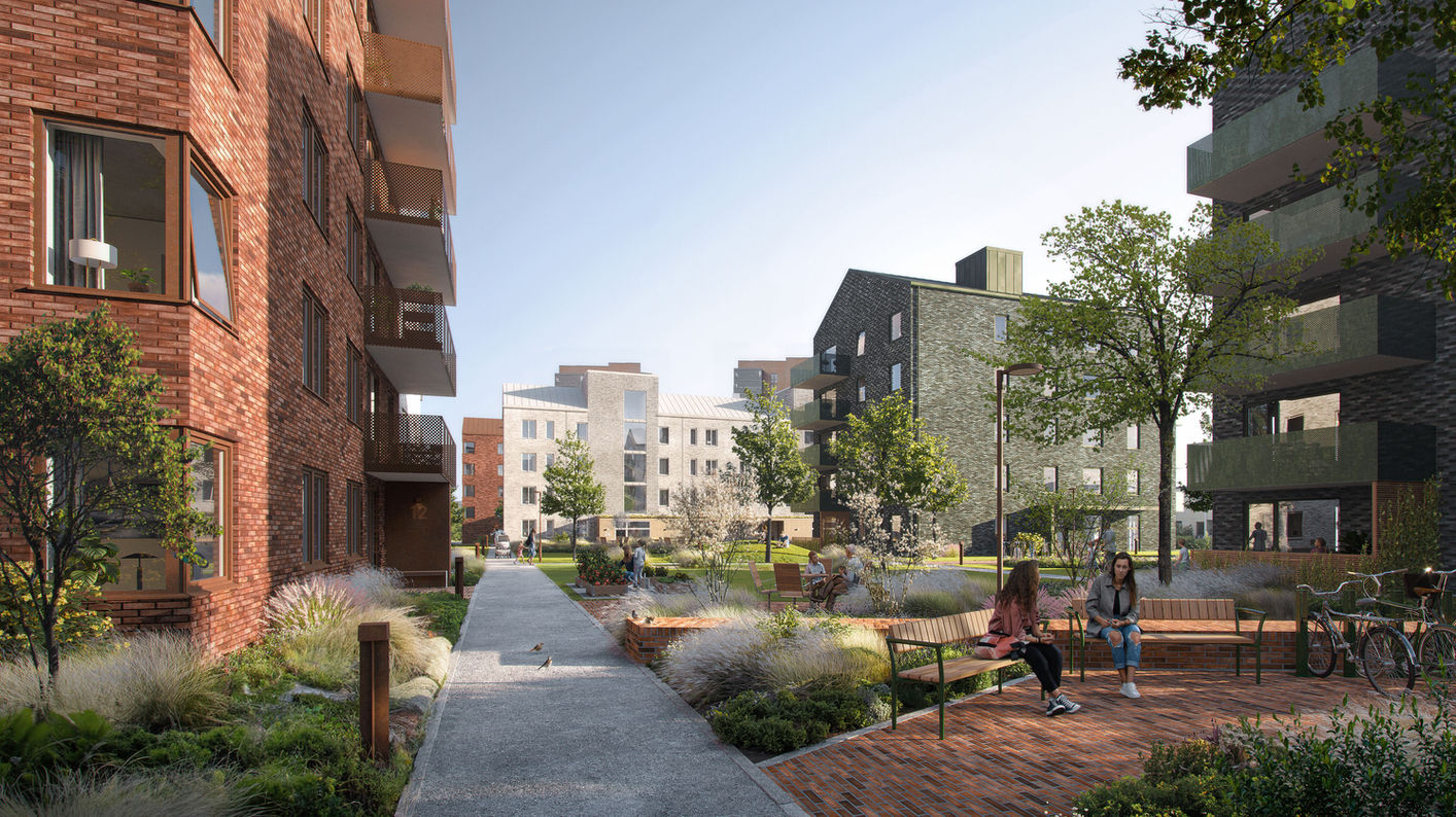 Södra Sörse bostadskvarter i Varberg