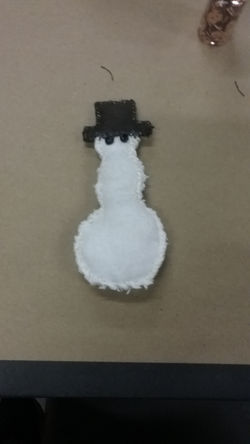 Snowman Stuffed and Stitched