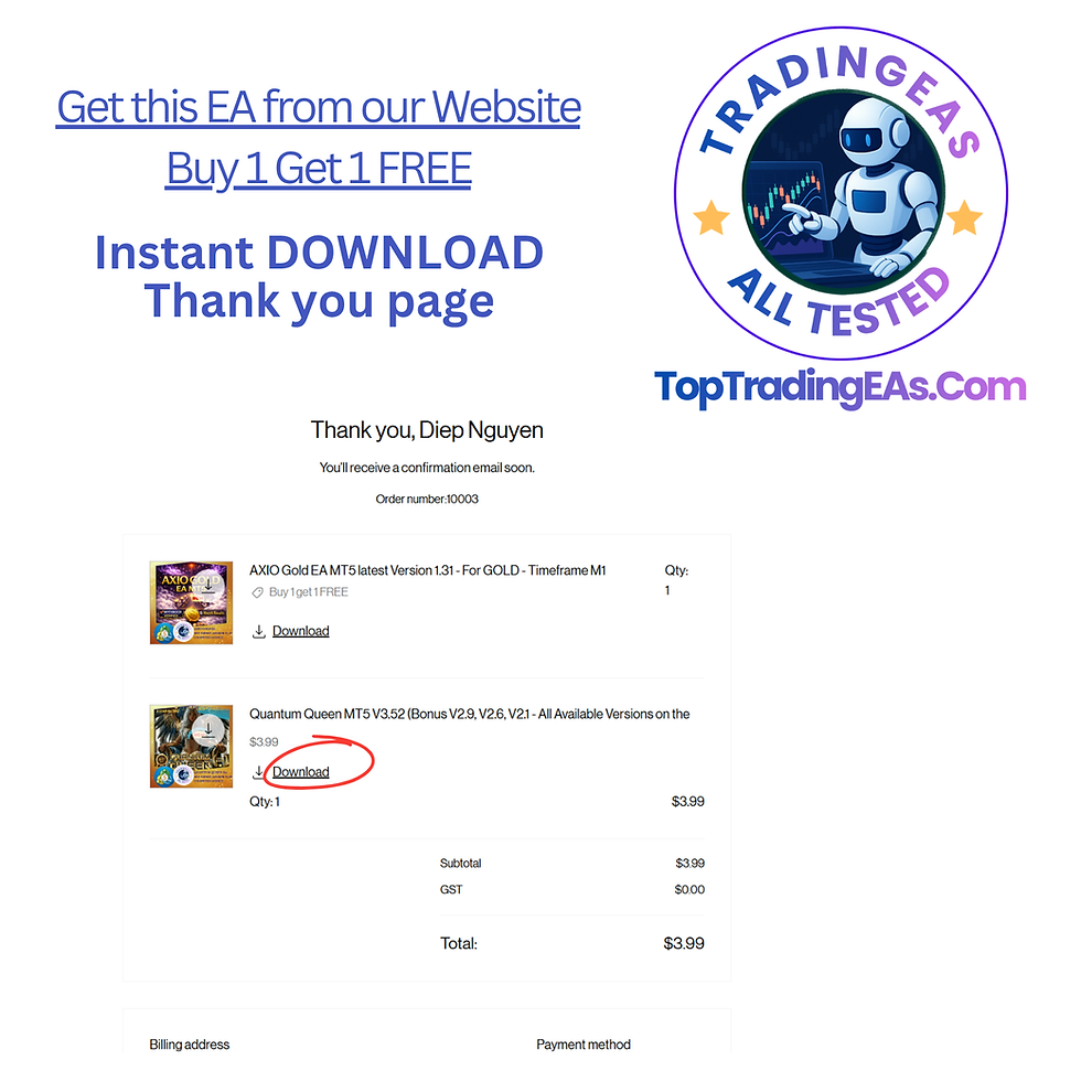 Thumbnail: instant download link in thank you page