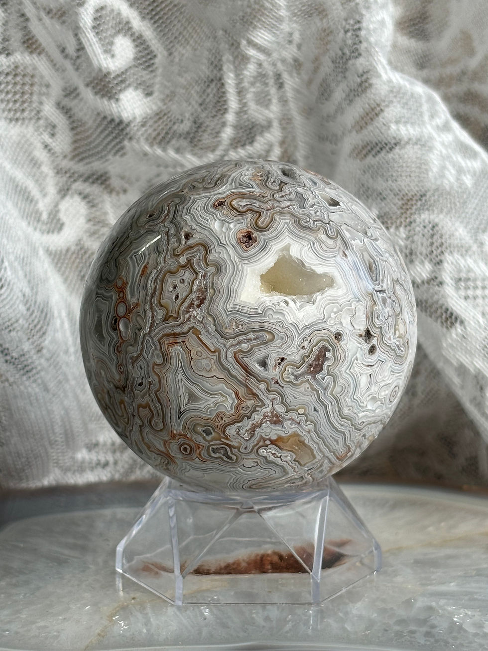 Thumbnail: Crazy Lace Agate Sphere