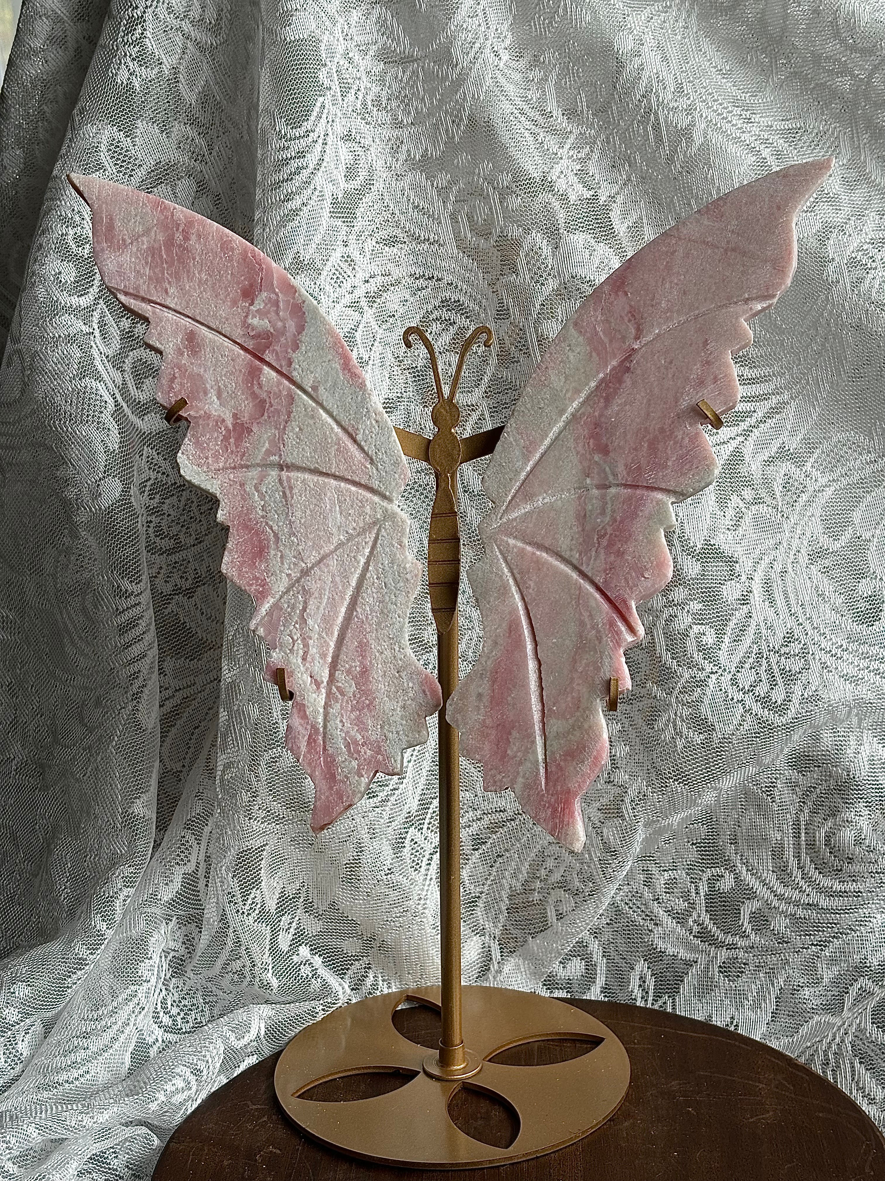 Pink Opal Butterfly Wings