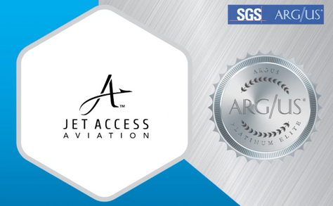 ARGUS International Honors Jet Access Aviation as a Platinum Elite Operator