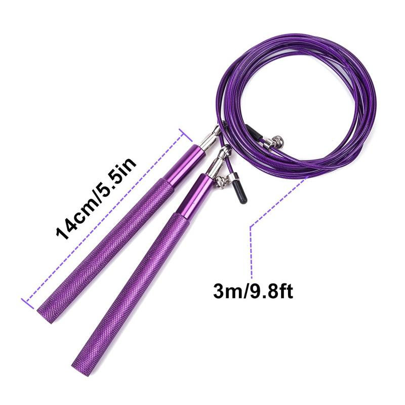 Thumbnail: Workout Exercise Equipment Adjustable High Speed Aluminium Skipping Jump Rope