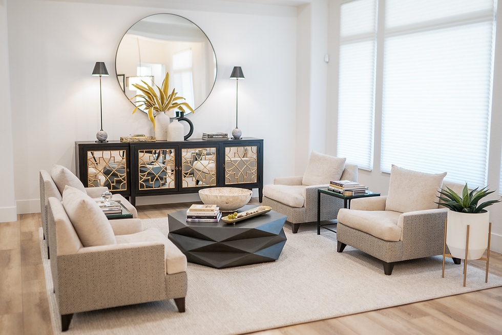 Clean, modern, and neutral with a hint of the Southwest.