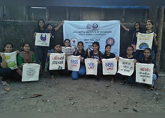 Hand-painted Cloth Bag Distribution Usha Mittal Institute Of Technology
