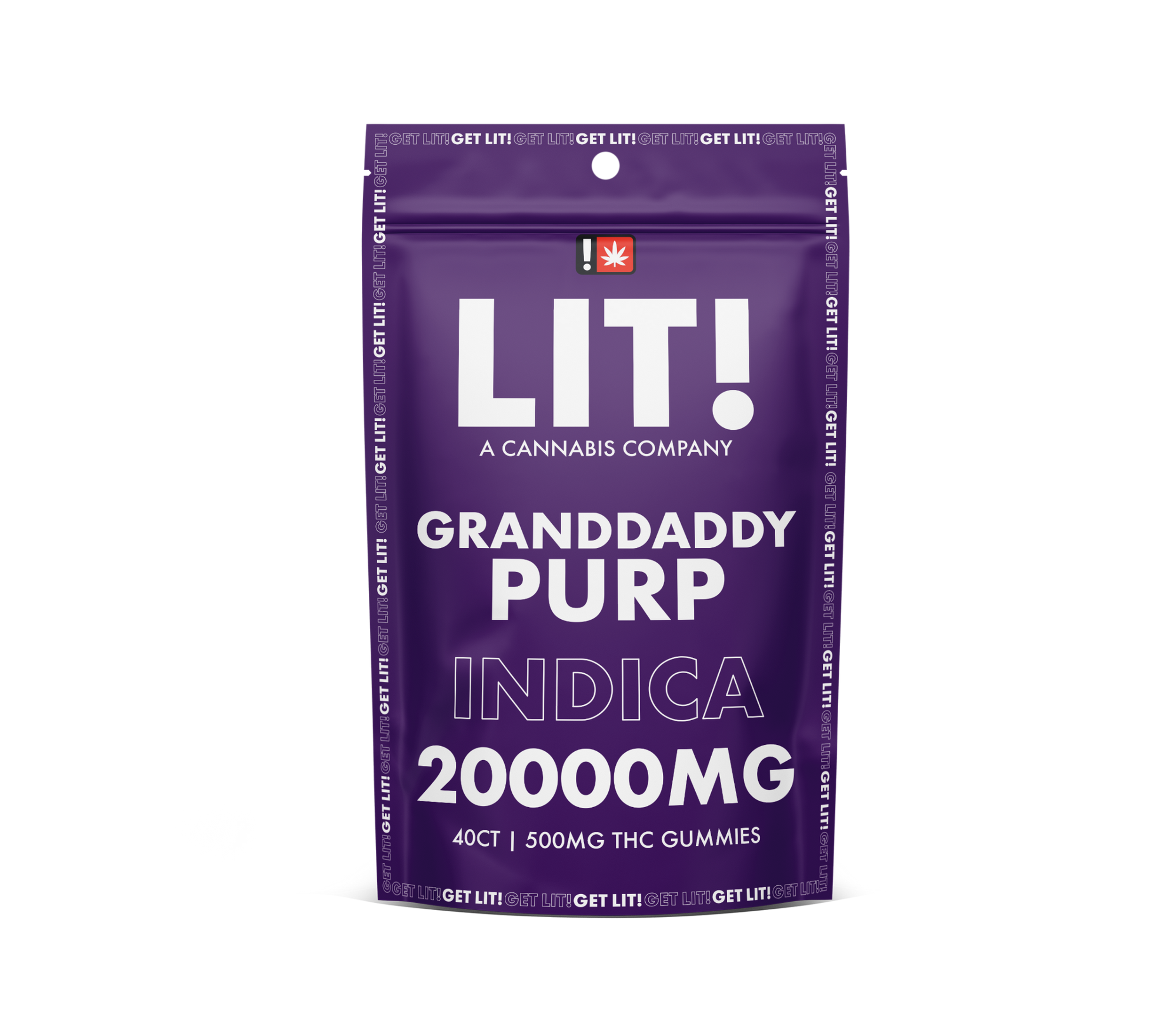 LIT THC 40ct Gummies - Granddaddy Purp