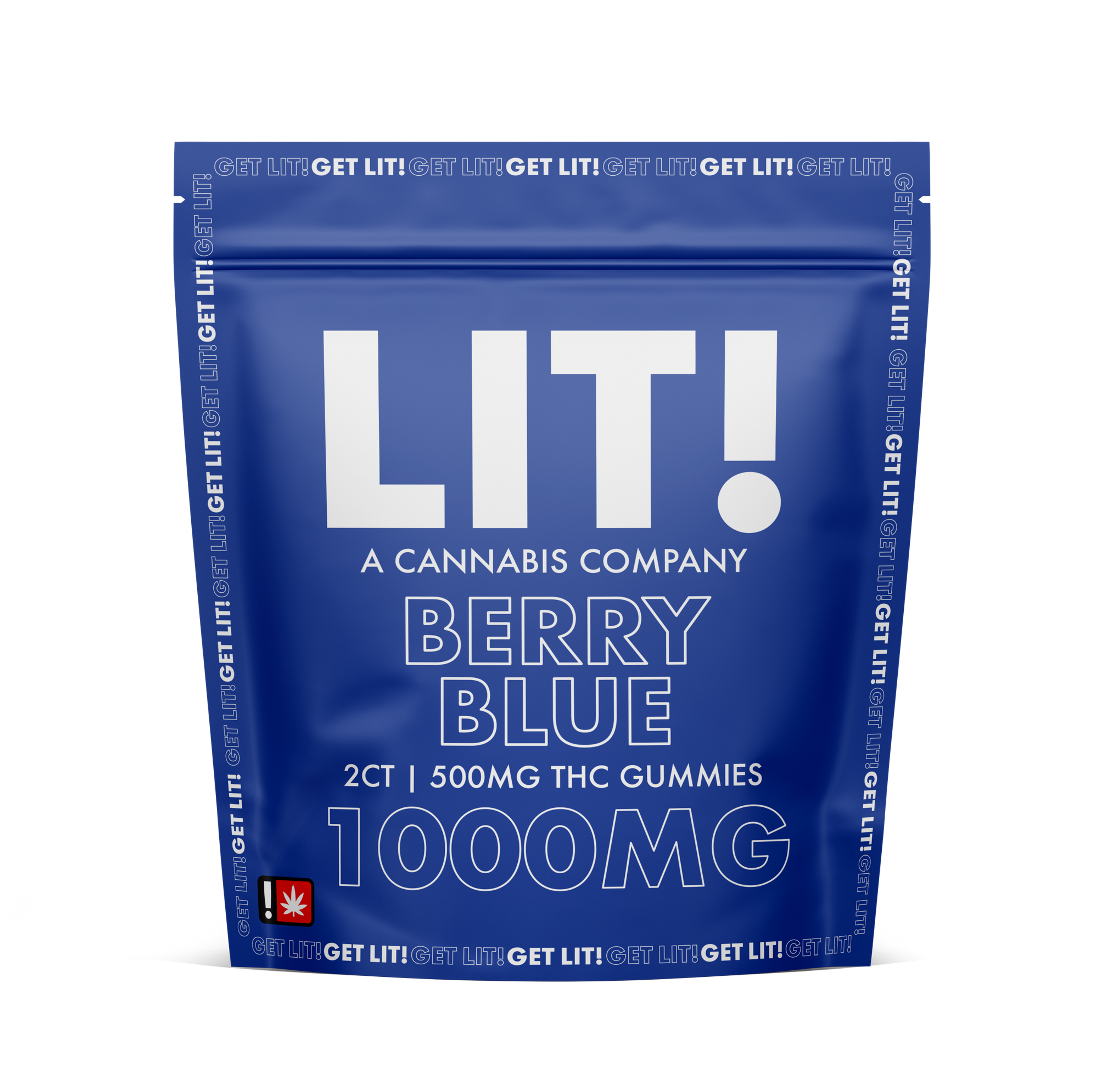 LIT THC 2ct Gummies - Berry Blue