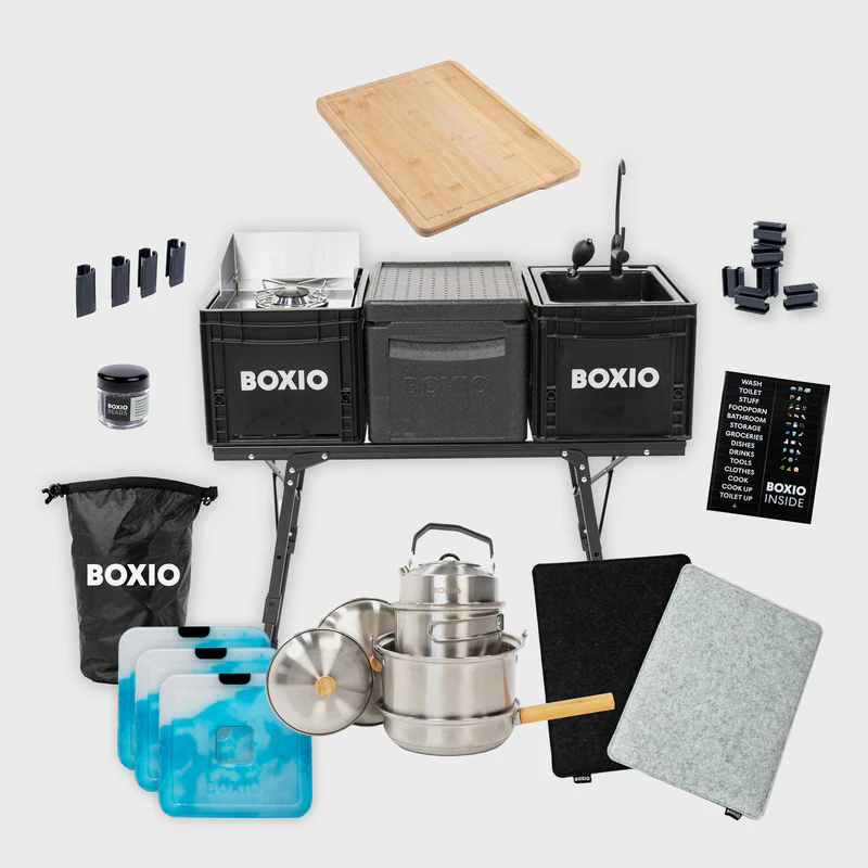 BOXIO KITCHEN PLUS Mobile Outdoorküche mit Stehhöhe