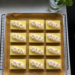 Vegan Yuzu Cream Tarts 
