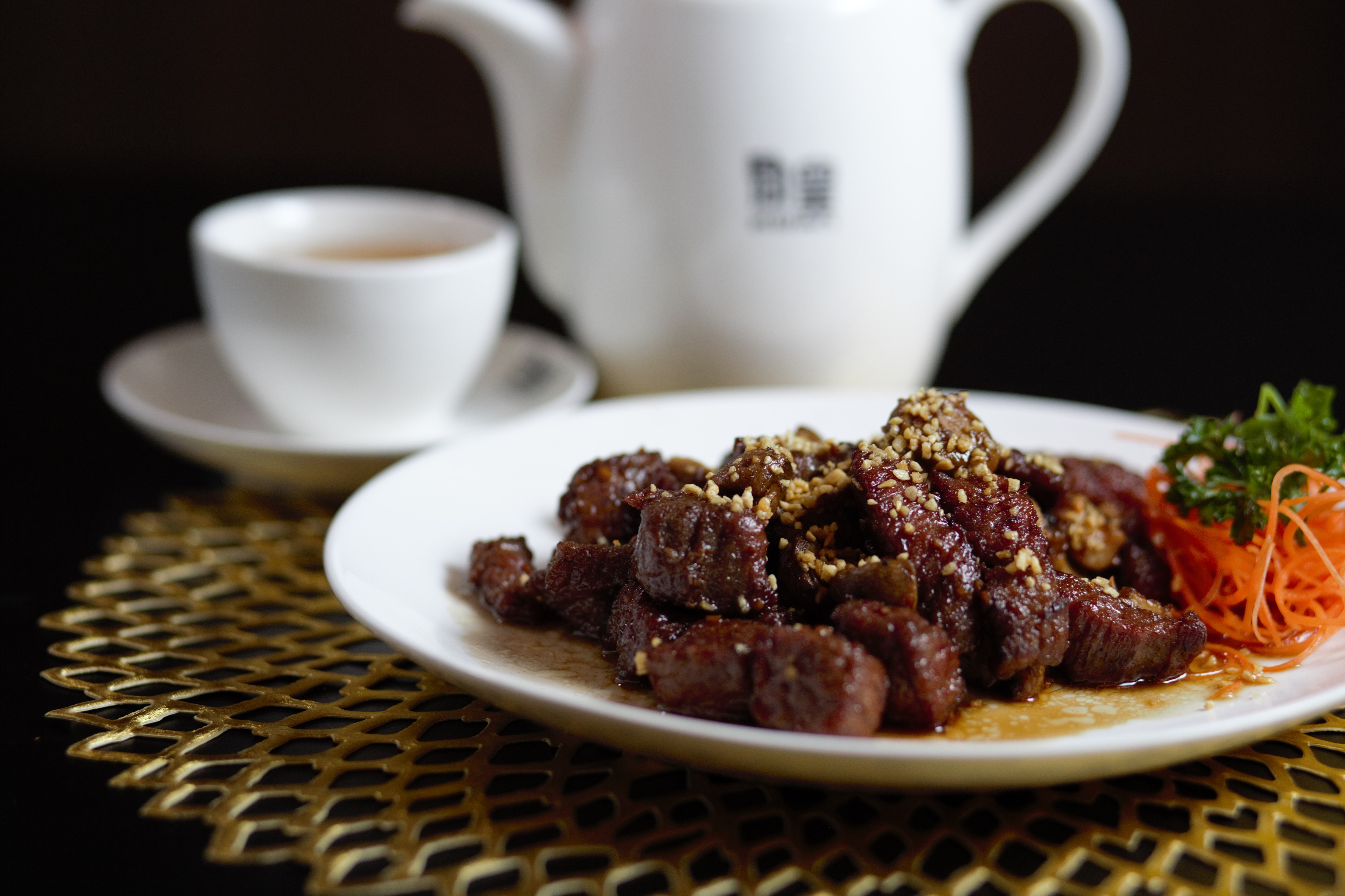 Arranged Food and Objects