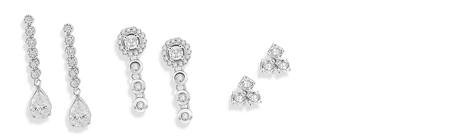Kalman diamond earrings sold at the store