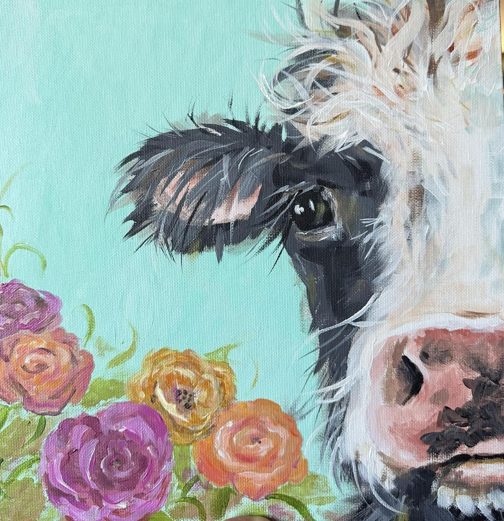 Clara Cow - Paint and Prosecco at The Bridge, Waterbeach