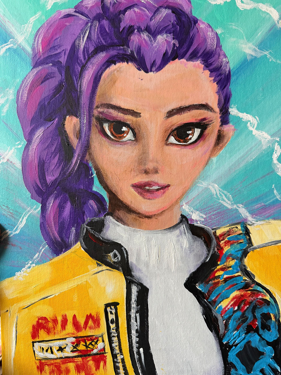 Rumi, K-POP Demon Hunters , Family Paint Session at The Ark, Felixstowe