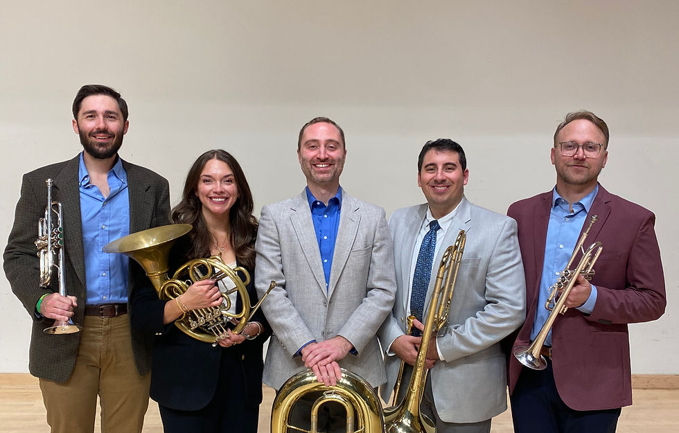 Kennesaw State University Faculty Brass (L to R): Stephen M. Wadsack, Mackenzie Newell, Paul Dickinson, Mike DeSousa, Ryan Moser