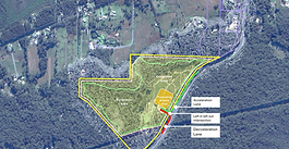 Aerial view of proposed Bobs Farm Sand quarry