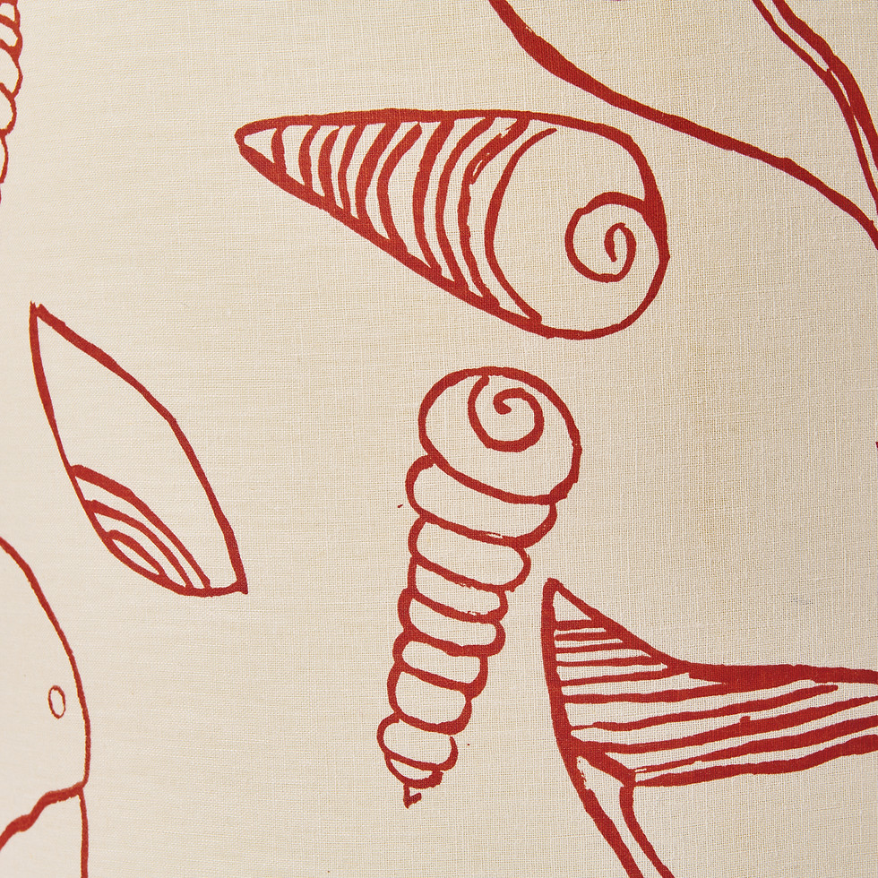 Thumbnail: Single Ottoman - Seashells and Dilly Bags