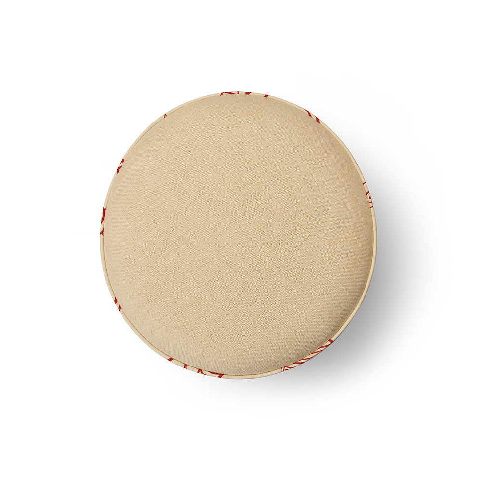Thumbnail: Single Ottoman - Seashells and Dilly Bags