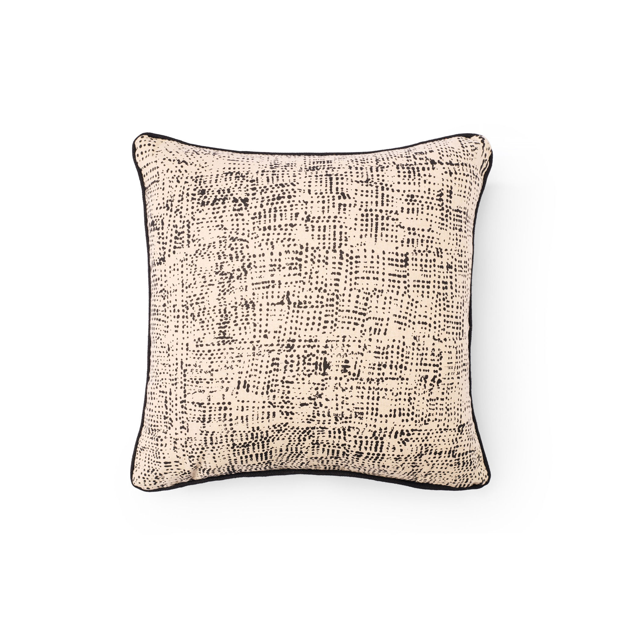 First Nations Screen Printed Cushion - Pwoja Black