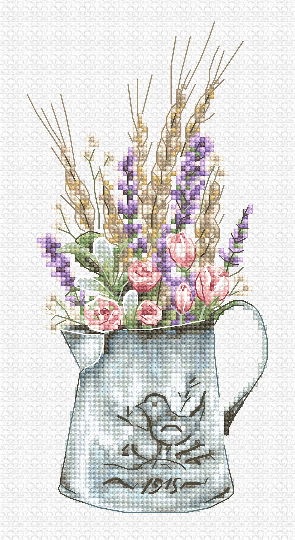 Thumbnail: Bouquet With Lavender, B7008
